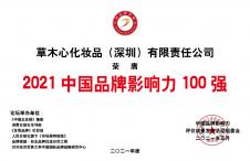 2021中国品牌影响力100强