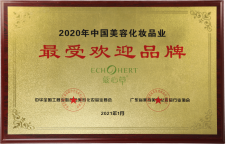 2020年中国美容化妆品业最受欢迎品牌